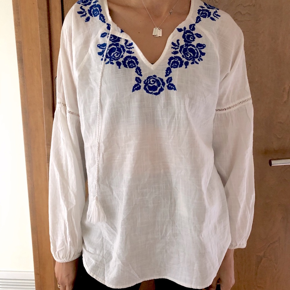 Embroidered Floral Tunic